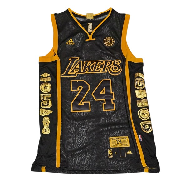 adidas Other - Men's‎ Kobe Bryant Los Angeles Lakers Commemorative Retirement Jersey sz Large